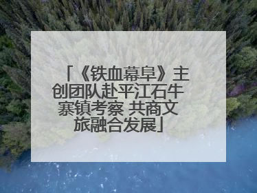 《铁血幕阜》主创团队赴平江石牛寨镇考察 共商文旅融合发展