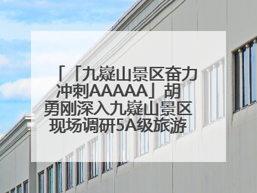 「九嶷山景区奋力冲刺AAAAA」胡勇刚深入九嶷山景区现场调研5A级旅游景区创建工作