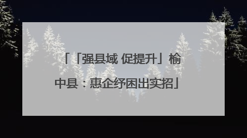「强县域 促提升」榆中县：惠企纾困出实招