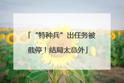 “特种兵”出任务被截停！结局太意外