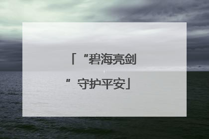 “碧海亮剑”守护平安