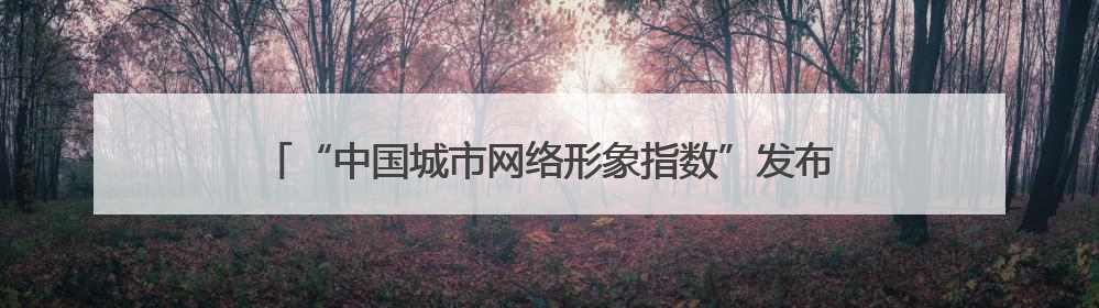 “中国城市网络形象指数”发布，西安文化形象居特大城市榜首