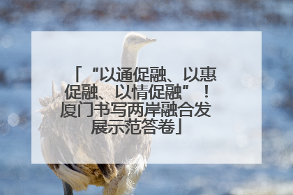 “以通促融、以惠促融、以情促融”！厦门书写两岸融合发展示范答卷
