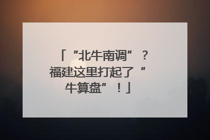 “北牛南调”？福建这里打起了“牛算盘”！