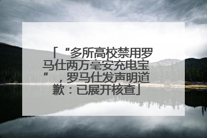 “多所高校禁用罗马仕两万毫安充电宝”，罗马仕发声明道歉：已展开核查