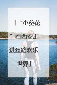 “小葵花”看西安走进丝路欢乐世界