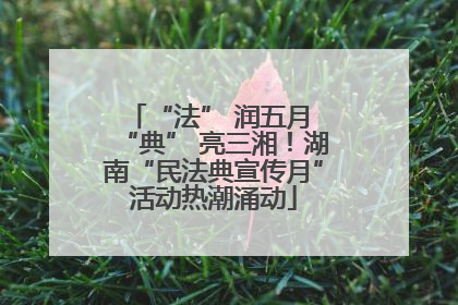 “法” 润五月 “典” 亮三湘！湖南“民法典宣传月”活动热潮涌动