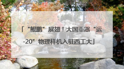 “鲲鹏”展翅！大国重器“运-20”物理样机入驻西工大
