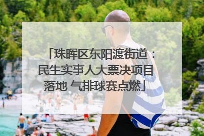 珠晖区东阳渡街道：民生实事人大票决项目落地 气排球赛点燃