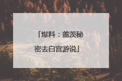 爆料：盖茨秘密去白宫游说