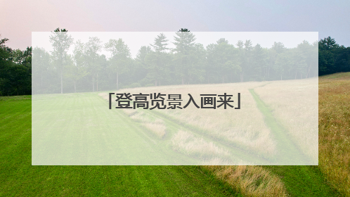 登高览景入画来