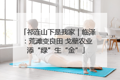 祁连山下是我家｜临泽：荒滩变良田 戈壁农业添“绿”生“金”