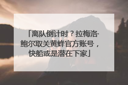 离队倒计时？拉梅洛·鲍尔取关黄蜂官方账号，快船或是潜在下家