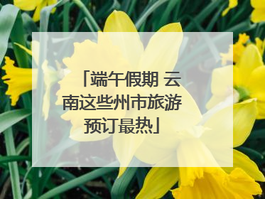 端午假期 云南这些州市旅游预订最热