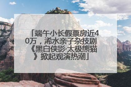 端午小长假票房近40万，浠水亲子杂技剧《黑白侠影·太极熊猫》掀起观演热潮
