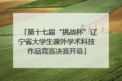 第十七届“挑战杯”辽宁省大学生课外学术科技作品竞赛决赛开幕