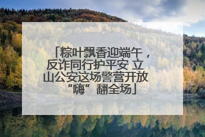 粽叶飘香迎端午，反诈同行护平安 立山公安这场警营开放“嗨”翻全场