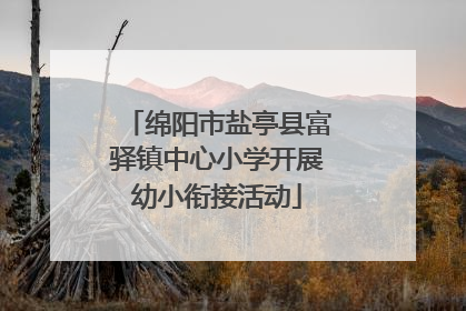 绵阳市盐亭县富驿镇中心小学开展幼小衔接活动
