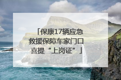 保康17辆应急救援保障车家门口喜提“上岗证”