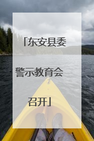 东安县委警示教育会召开