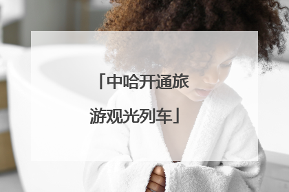 中哈开通旅游观光列车