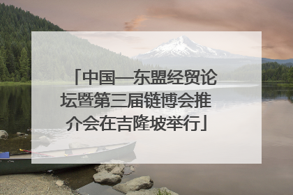 中国—东盟经贸论坛暨第三届链博会推介会在吉隆坡举行