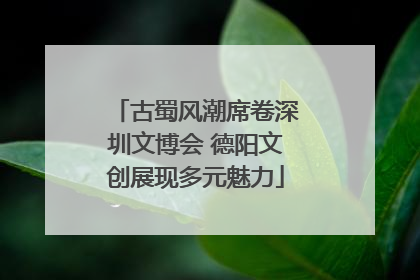古蜀风潮席卷深圳文博会 德阳文创展现多元魅力