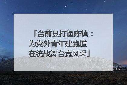 台前县打渔陈镇：为党外青年建跑道 在统战舞台竞风采