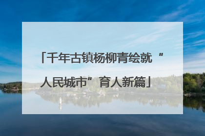 千年古镇杨柳青绘就“人民城市”育人新篇