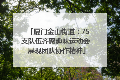 厦门金山街道：75支队伍齐聚趣味运动会 展现团队协作精神