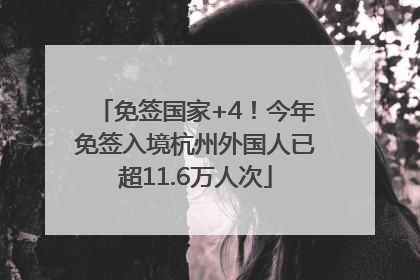 免签国家+4！今年免签入境杭州外国人已超11.6万人次