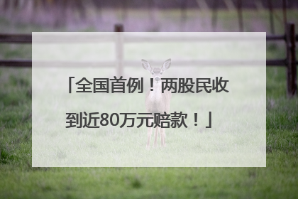 全国首例！两股民收到近80万元赔款！