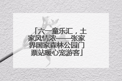 六一童乐汇，土家风情浓——张家界国家森林公园门票站暖心宠游客