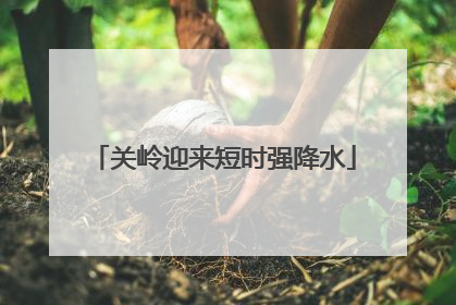 关岭迎来短时强降水