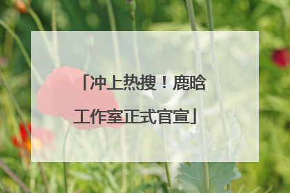 冲上热搜！鹿晗工作室正式官宣