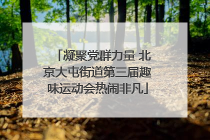 凝聚党群力量 北京大屯街道第三届趣味运动会热闹非凡