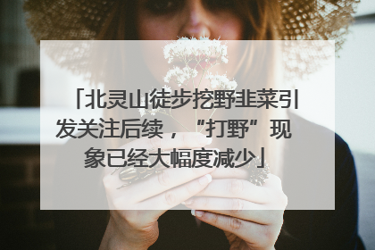 北灵山徒步挖野韭菜引发关注后续，“打野”现象已经大幅度减少