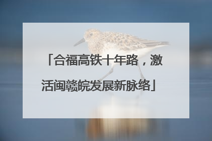 合福高铁十年路，激活闽赣皖发展新脉络