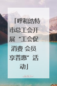 呼和浩特市总工会开展“工会促消费 会员享普惠”活动