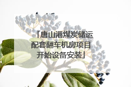 唐山港煤炭储运配套翻车机房项目开始设备安装