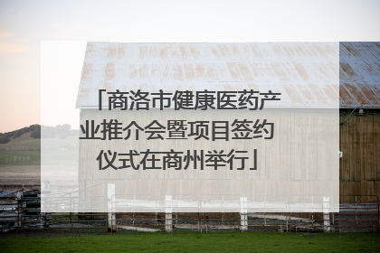 商洛市健康医药产业推介会暨项目签约仪式在商州举行