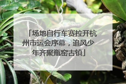 场地自行车赛拉开杭州市运会序幕，追风少年齐聚瓶窑古镇
