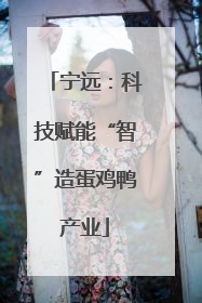 宁远：科技赋能“智”造蛋鸡鸭产业