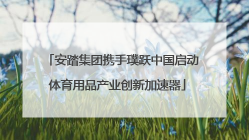 安踏集团携手璞跃中国启动体育用品产业创新加速器
