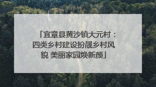 宜章县黄沙镇大元村：四类乡村建设扮靓乡村风貌 美丽家园焕新颜