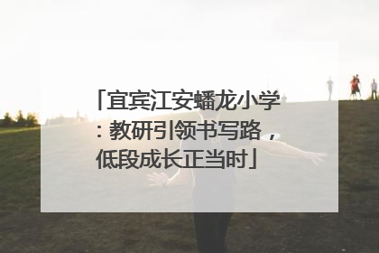 宜宾江安蟠龙小学：教研引领书写路，低段成长正当时