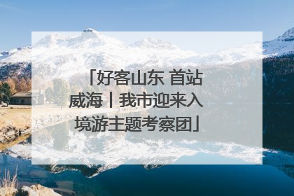 好客山东 首站威海丨我市迎来入境游主题考察团