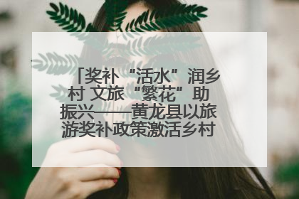奖补“活水”润乡村 文旅“繁花”助振兴——黄龙县以旅游奖补政策激活乡村振兴新动能
