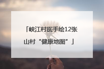 峡江村医手绘12张山村“健康地图”