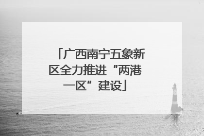 广西南宁五象新区全力推进“两港一区”建设
